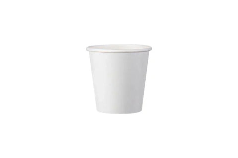 Kaffeebecher weiß To Go 4oz 120ml (Espresso)
