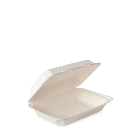 Bagasse Lunchbox ungeteilt