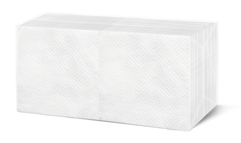Prägeservietten weiß 33cm / 1-lg / 1/4 Falz