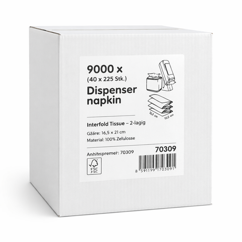 Spenderservietten 16,5 x 21 cm 2-lg