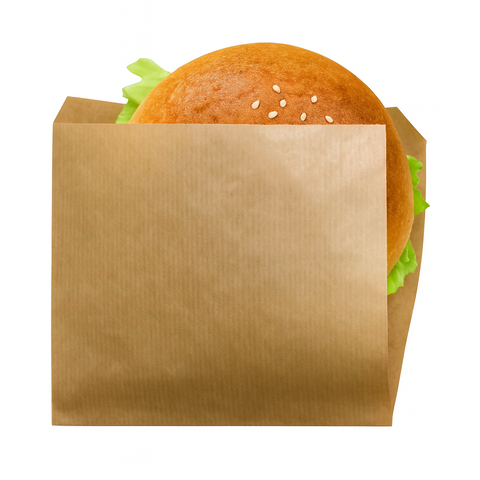 Döner Kebap Tüte braun ohne Motiv