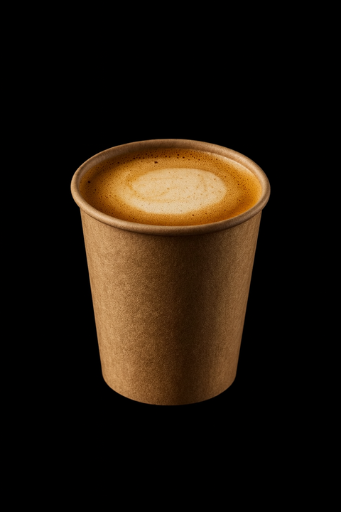 Kaffeebecher braun To Go 8oz 200ml (Standard)