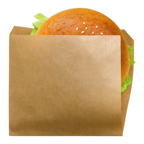 Döner Kebap Tüte braun 16x16 cm – neutral, 2500 Stück