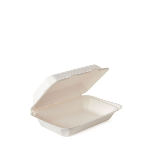 Bagasse Lunchbox ungeteilt
